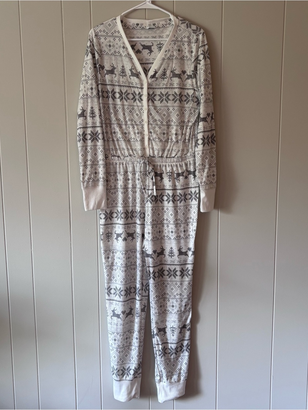 Sonoma Fair Isle Pajama Bodysuit Large